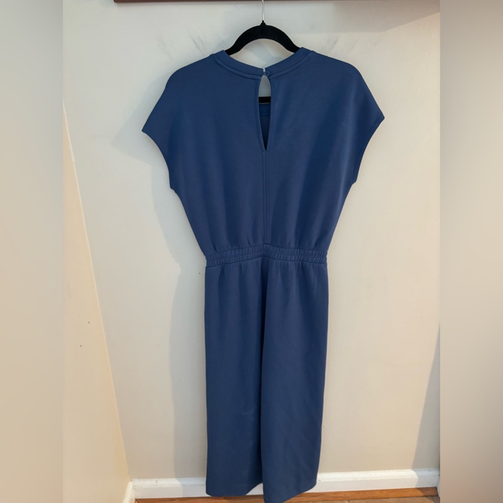 NWT SPANX AirEssentials Cap Sleeve Cinched Jumpsuit Faded Indigo XSP - Picture 5 of 8